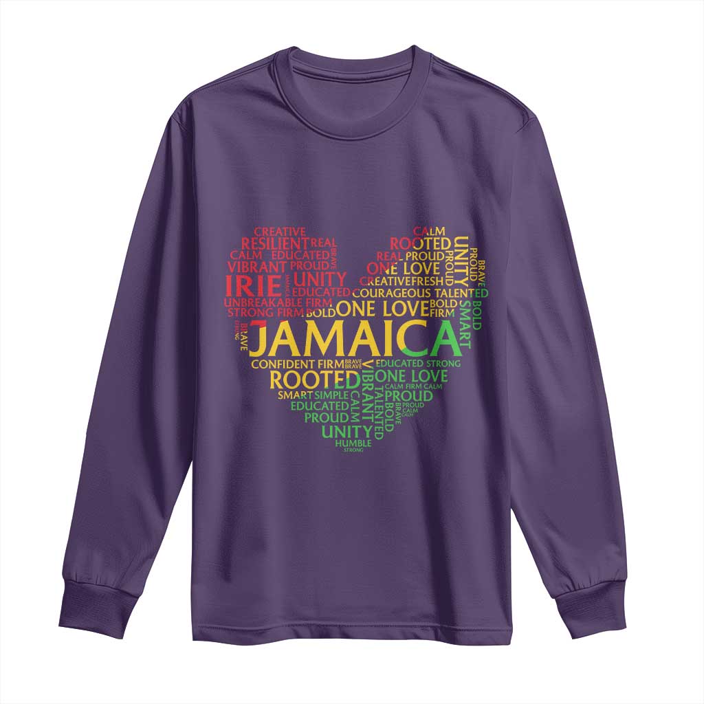 Jamaica Reggae Long Sleeve Shirt One Love Rasta Culture - Wonder Print Shop