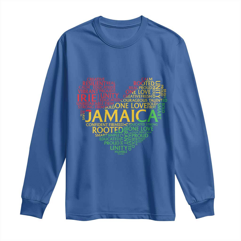 Jamaica Reggae Long Sleeve Shirt One Love Rasta Culture - Wonder Print Shop