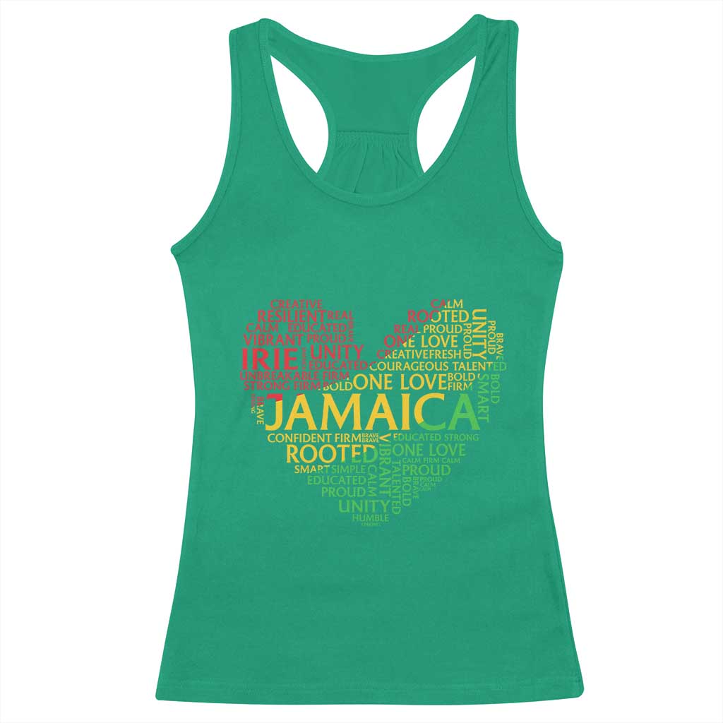 Jamaica Reggae Racerback Tank Top One Love Rasta Culture - Wonder Print Shop