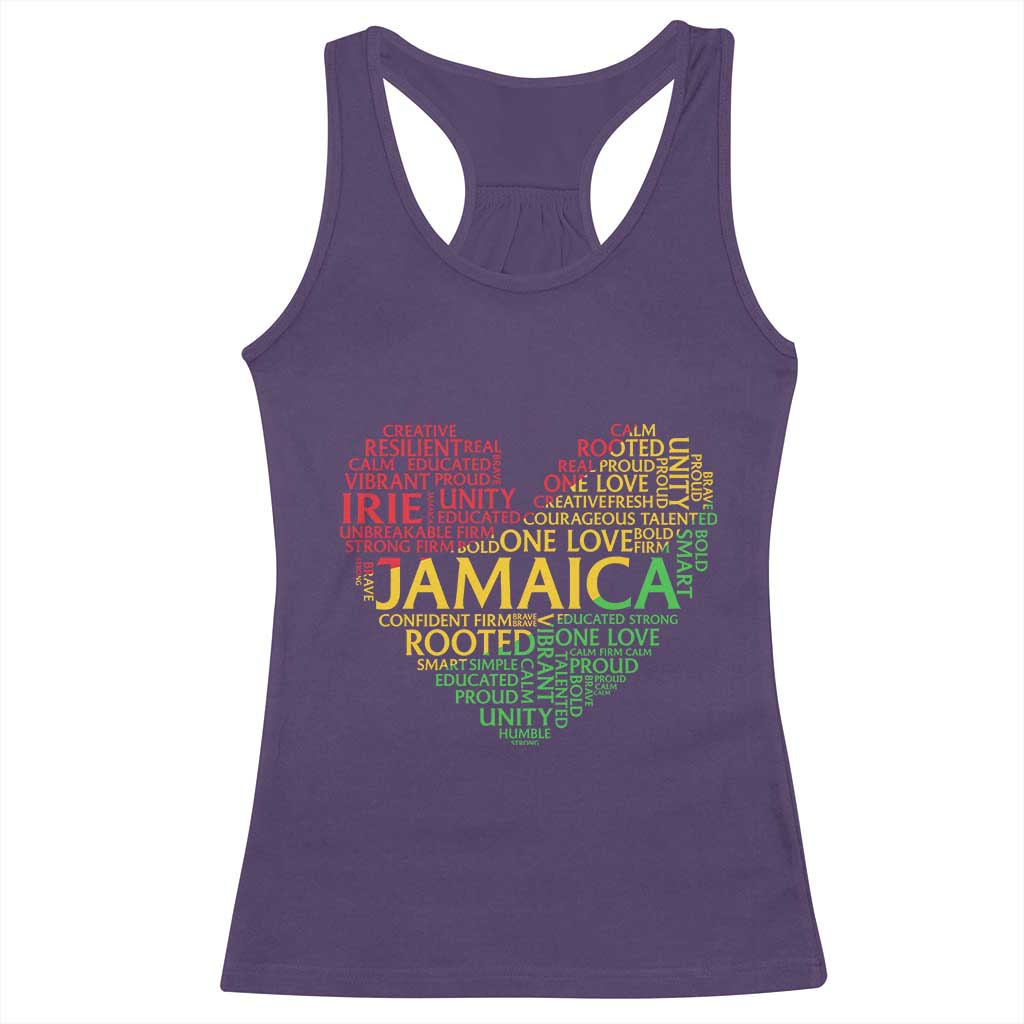 Jamaica Reggae Racerback Tank Top One Love Rasta Culture - Wonder Print Shop