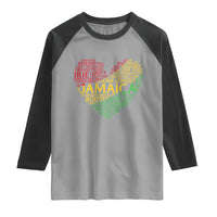 Jamaica Reggae Raglan Shirt One Love Rasta Culture - Wonder Print Shop