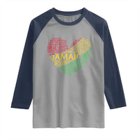 Jamaica Reggae Raglan Shirt One Love Rasta Culture - Wonder Print Shop