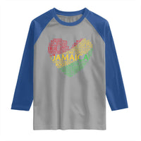 Jamaica Reggae Raglan Shirt One Love Rasta Culture - Wonder Print Shop