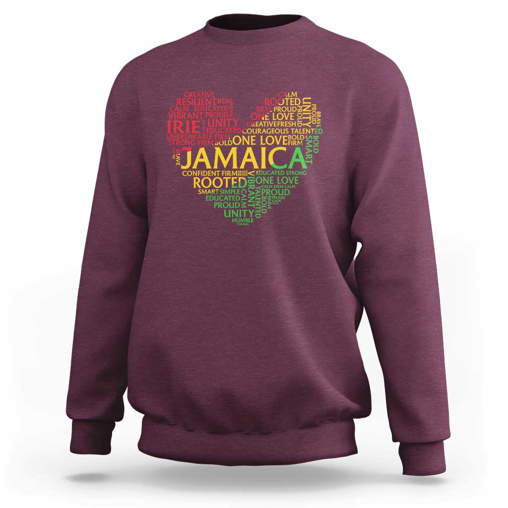 Jamaica Reggae Sweatshirt One Love Rasta Culture - Wonder Print Shop