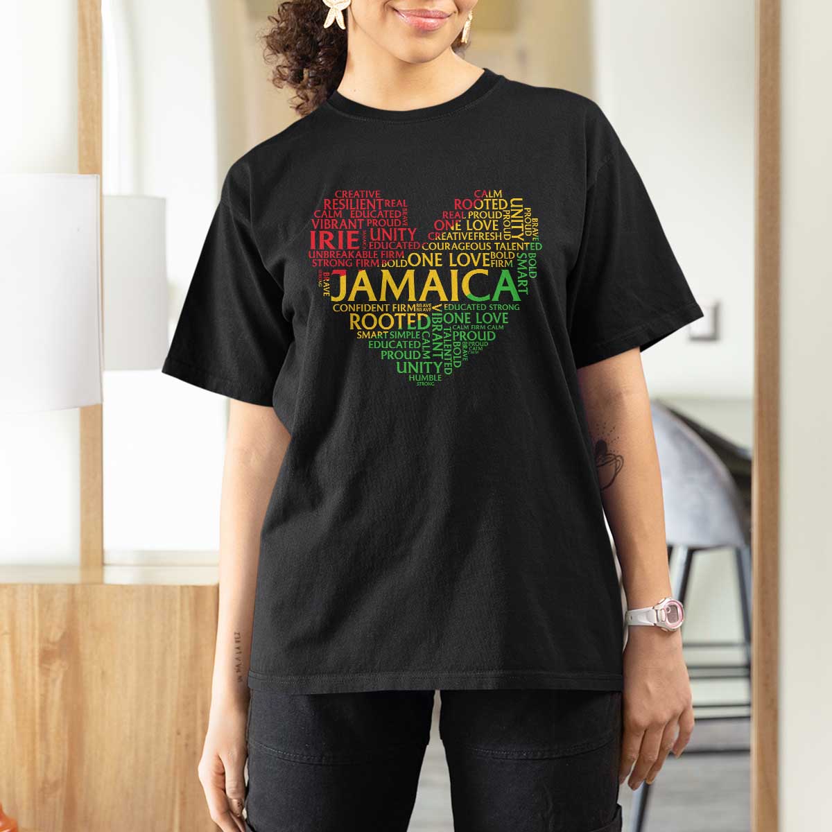Jamaica Reggae T Shirt For Women One Love Rasta Culture - Wonder Print Shop