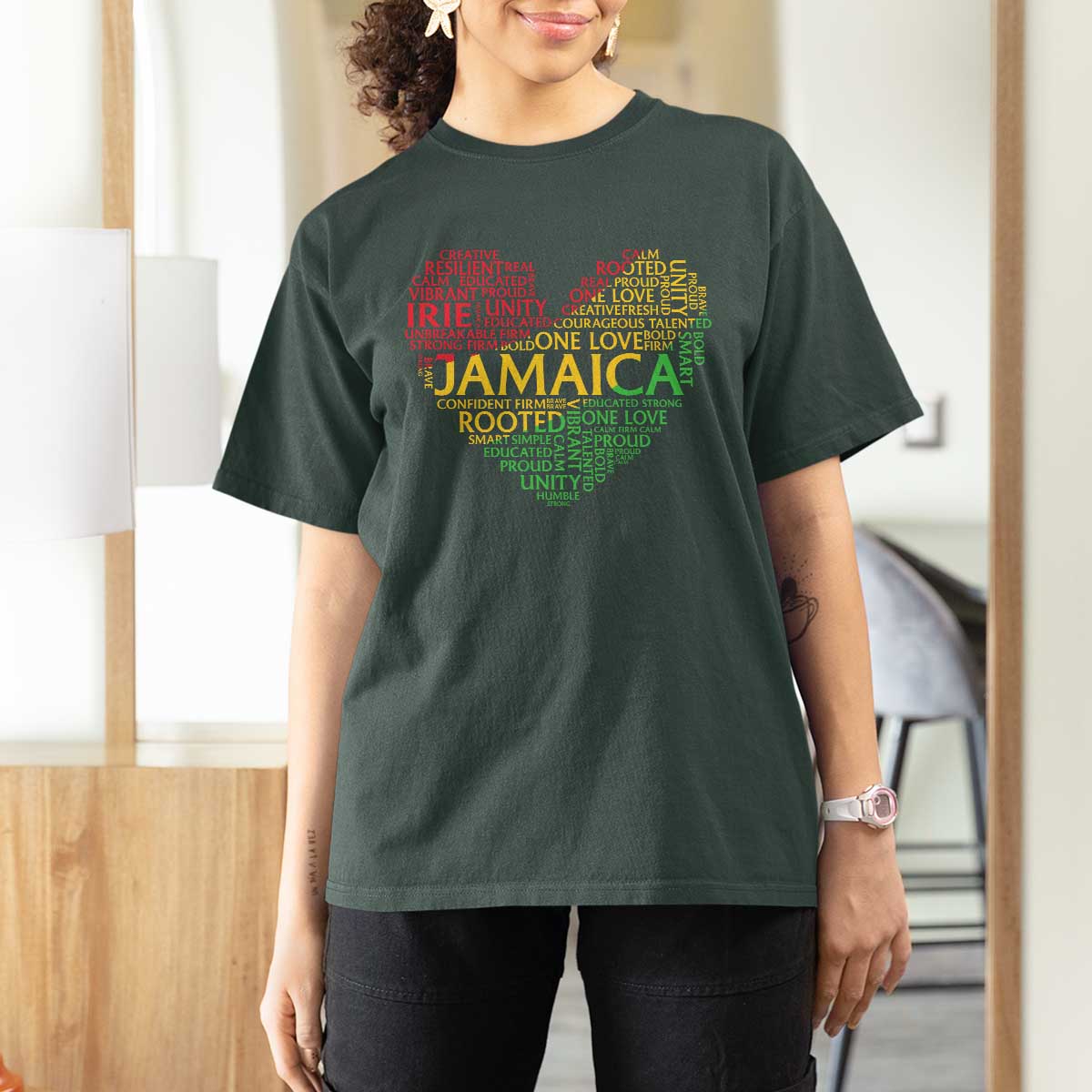 Jamaica Reggae T Shirt For Women One Love Rasta Culture - Wonder Print Shop