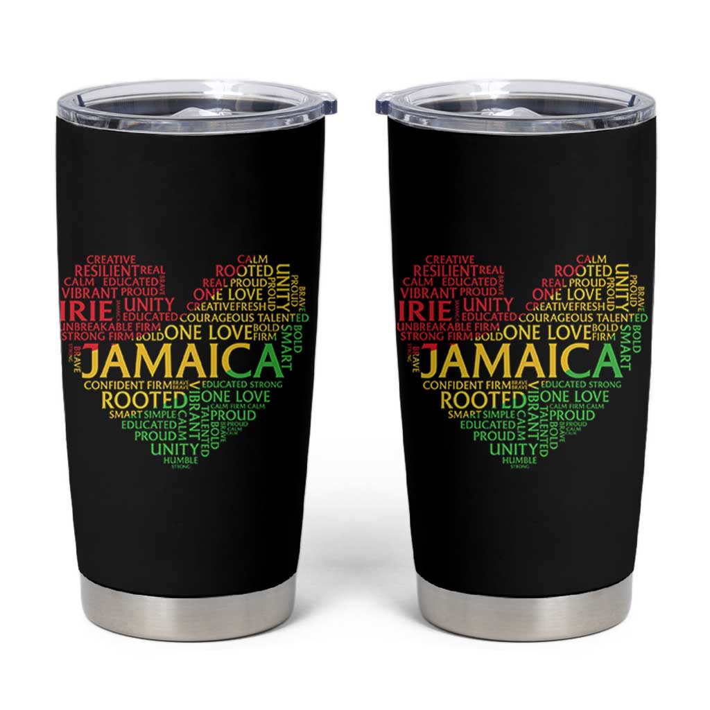 Jamaica Reggae Tumbler Cup One Love Rasta Culture - Wonder Print Shop