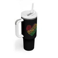 Jamaica Reggae Tumbler With Handle One Love Rasta Culture - Wonder Print Shop