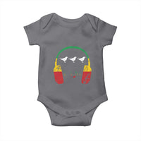 Little Birds Baby Onesie Rastafari Rasta Reggae Music Headphones Jamaican Pride - Wonder Print Shop