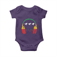 Little Birds Baby Onesie Rastafari Rasta Reggae Music Headphones Jamaican Pride - Wonder Print Shop