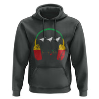 Little Birds Hoodie Rastafari Rasta Reggae Music Headphones Jamaican Pride - Wonder Print Shop