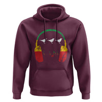 Little Birds Hoodie Rastafari Rasta Reggae Music Headphones Jamaican Pride - Wonder Print Shop