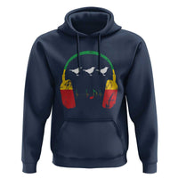 Little Birds Hoodie Rastafari Rasta Reggae Music Headphones Jamaican Pride - Wonder Print Shop