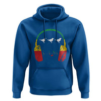 Little Birds Hoodie Rastafari Rasta Reggae Music Headphones Jamaican Pride - Wonder Print Shop