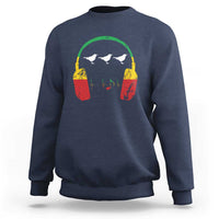 Little Birds Sweatshirt Rastafari Rasta Reggae Music Headphones Jamaican Pride - Wonder Print Shop