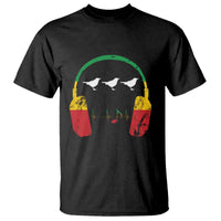 Little Birds T Shirt Rastafari Rasta Reggae Music Headphones Jamaican Pride - Wonder Print Shop