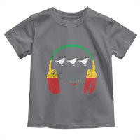 Little Birds Toddler T Shirt Rastafari Rasta Reggae Music Headphones Jamaican Pride - Wonder Print Shop