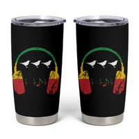 Little Birds Tumbler Cup Rastafari Rasta Reggae Music Headphones Jamaican Pride - Wonder Print Shop