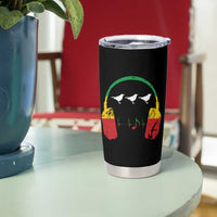 Little Birds Tumbler Cup Rastafari Rasta Reggae Music Headphones Jamaican Pride - Wonder Print Shop