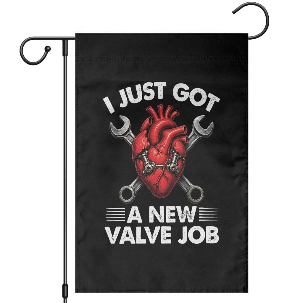 Cool Heart Surgery Survivor Garden Flag Funny Valve Job Coronary Bypass Artery Open Heart Surgery