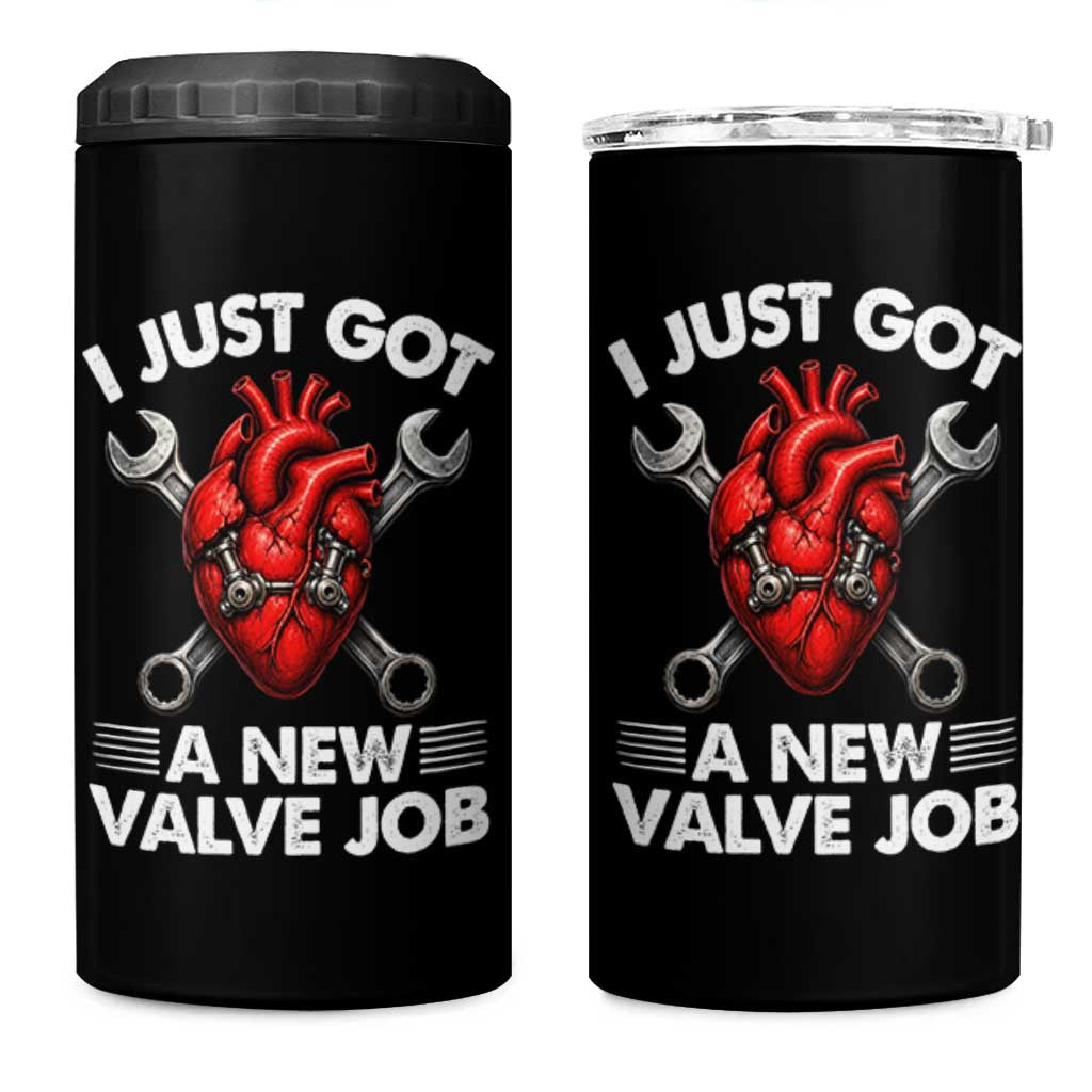Cool Heart Surgery Survivor 4 in 1 Can Cooler Tumbler Funny Valve Job Coronary Bypass Artery Open Heart Surgery