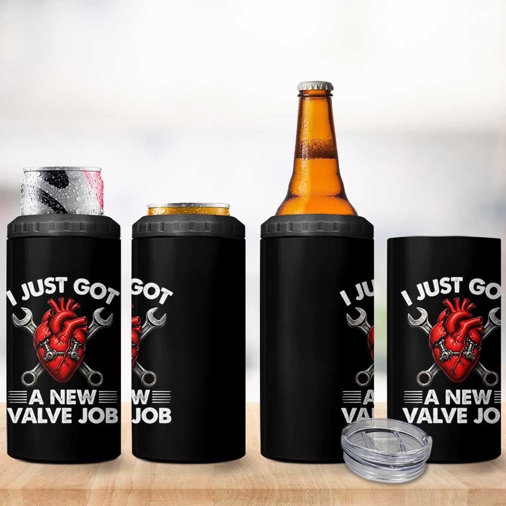 Cool Heart Surgery Survivor 4 in 1 Can Cooler Tumbler Funny Valve Job Coronary Bypass Artery Open Heart Surgery