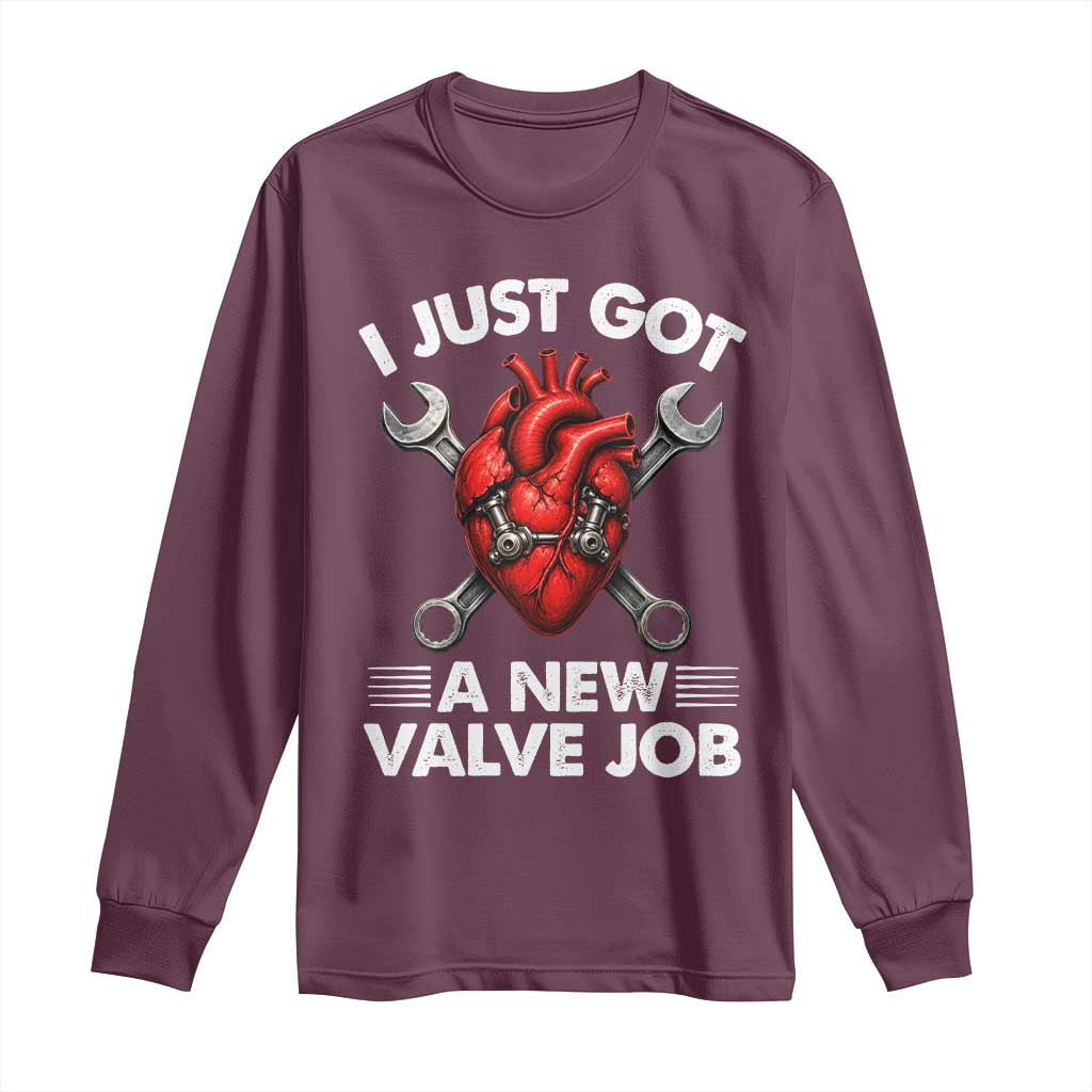 Cool Heart Surgery Survivor Long Sleeve Shirt Funny Valve Job Coronary Bypass Artery Open Heart Surgery