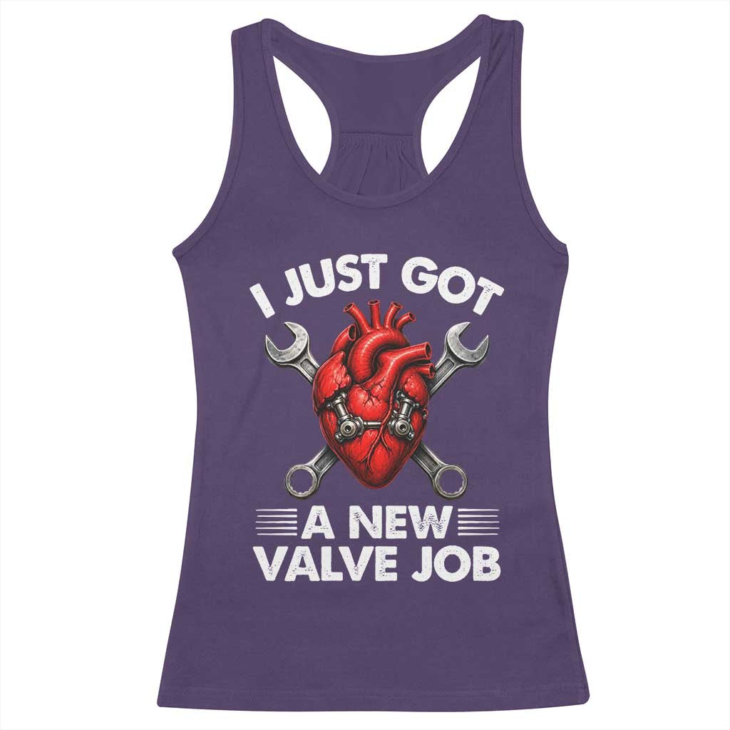Cool Heart Surgery Survivor Racerback Tank Top Funny Valve Job Coronary Bypass Artery Open Heart Surgery