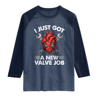 Cool Heart Surgery Survivor Raglan Shirt Funny Valve Job Coronary Bypass Artery Open Heart Surgery