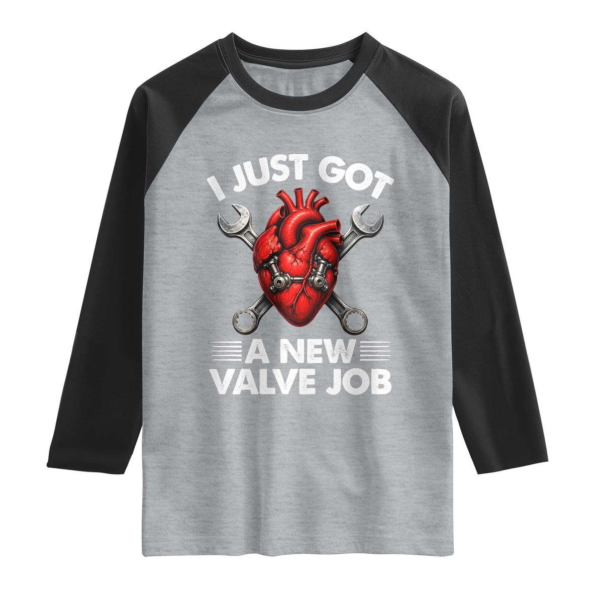 Cool Heart Surgery Survivor Raglan Shirt Funny Valve Job Coronary Bypass Artery Open Heart Surgery
