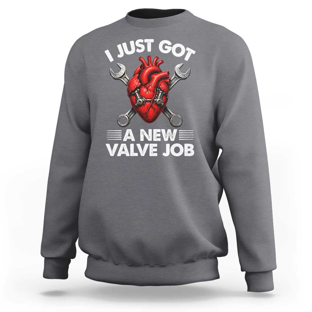 Cool Heart Surgery Survivor Sweatshirt Funny Valve Job Coronary Bypass Artery Open Heart Surgery