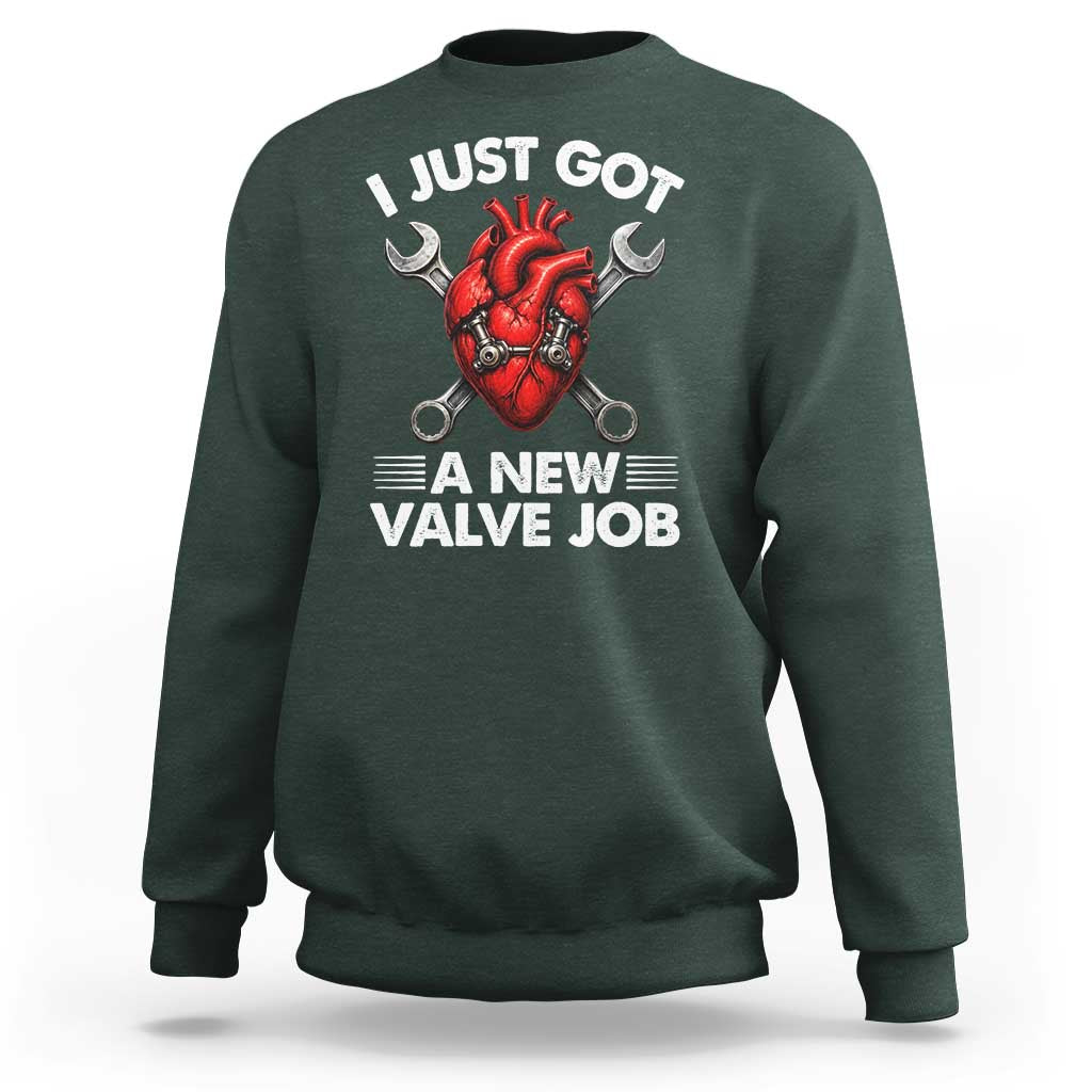 Cool Heart Surgery Survivor Sweatshirt Funny Valve Job Coronary Bypass Artery Open Heart Surgery