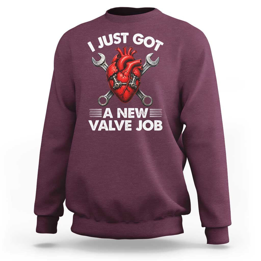 Cool Heart Surgery Survivor Sweatshirt Funny Valve Job Coronary Bypass Artery Open Heart Surgery