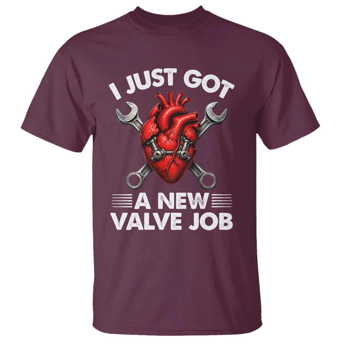 Cool Heart Surgery Survivor T Shirt Funny Valve Job Coronary Bypass Artery Open Heart Surgery