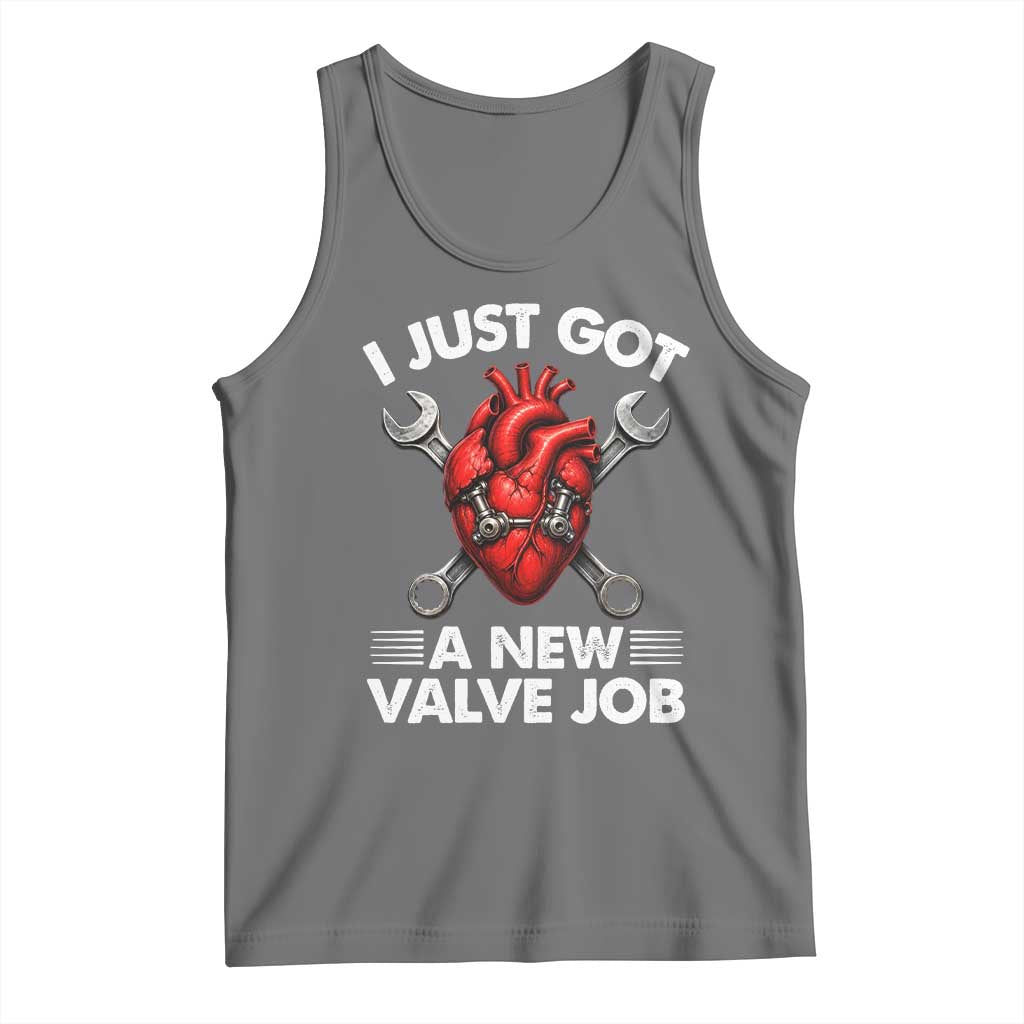Cool Heart Surgery Survivor Tank Top Funny Valve Job Coronary Bypass Artery Open Heart Surgery