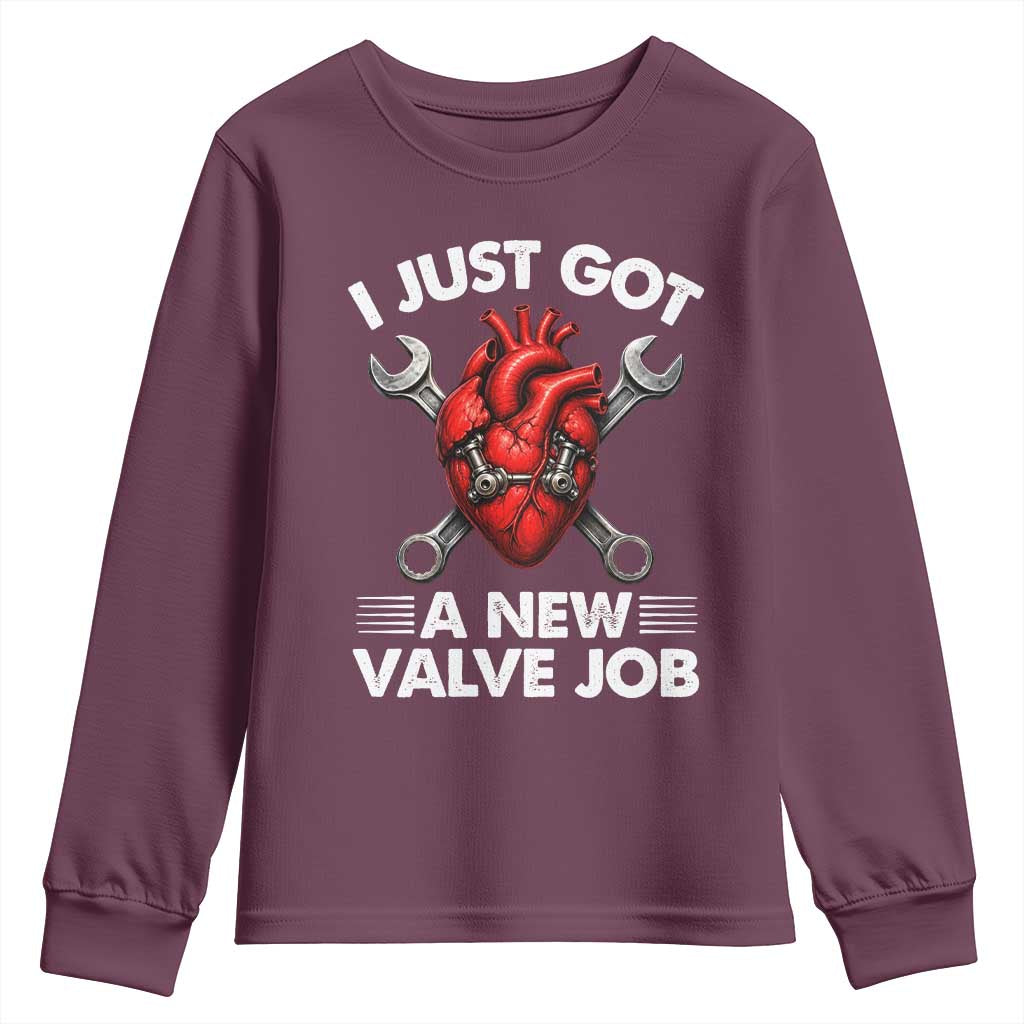 Cool Heart Surgery Survivor Youth Sweatshirt Funny Valve Job Coronary Bypass Artery Open Heart Surgery