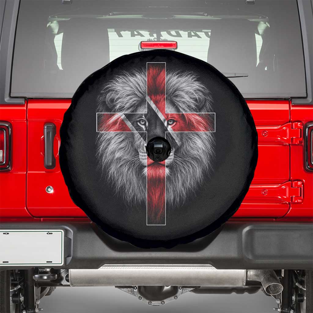 Lion of Judah Cross Trinidadian Flag Spare Tire Cover Christian Faith Trini Trinidad And Tobago Pride