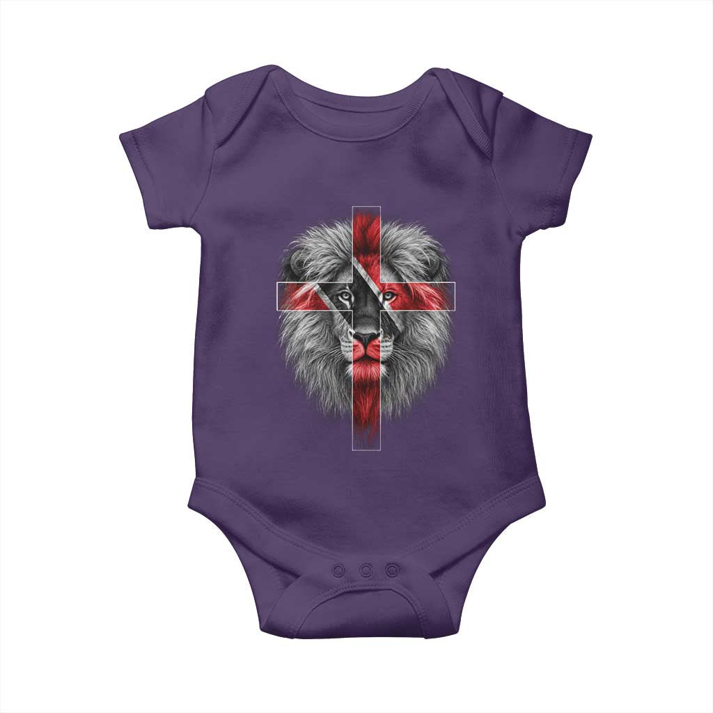 Lion of Judah Cross Trinidadian Flag Baby Onesie Christian Faith Trini Trinidad And Tobago Pride