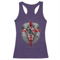 Lion of Judah Cross Trinidadian Flag Racerback Tank Top Christian Faith Trini Trinidad And Tobago Pride