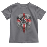 Lion of Judah Cross Trinidadian Flag Toddler T Shirt Christian Faith Trini Trinidad And Tobago Pride