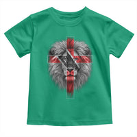 Lion of Judah Cross Trinidadian Flag Toddler T Shirt Christian Faith Trini Trinidad And Tobago Pride