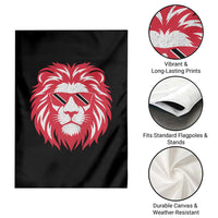 Trinidad and Tobago Lion Garden Flag Vintage Caribbean Pride