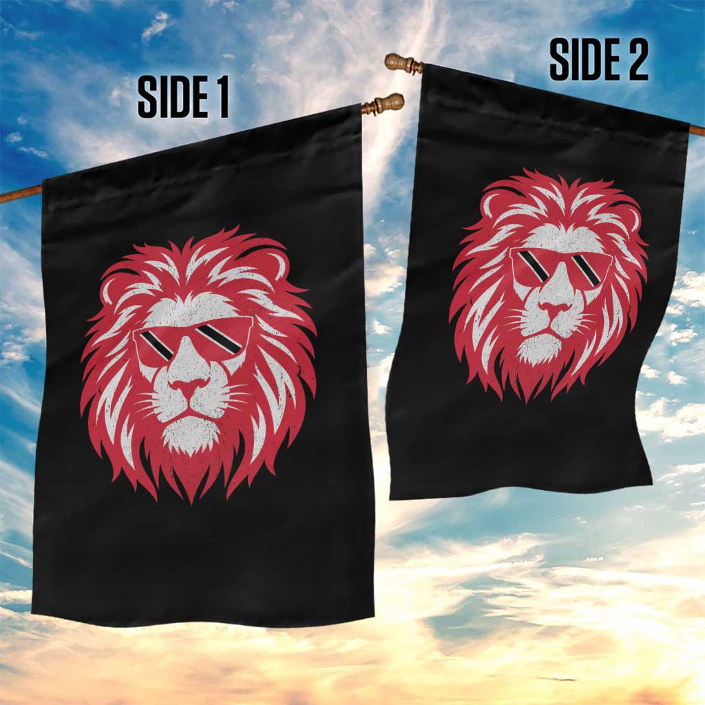 Trinidad and Tobago Lion Garden Flag Vintage Caribbean Pride