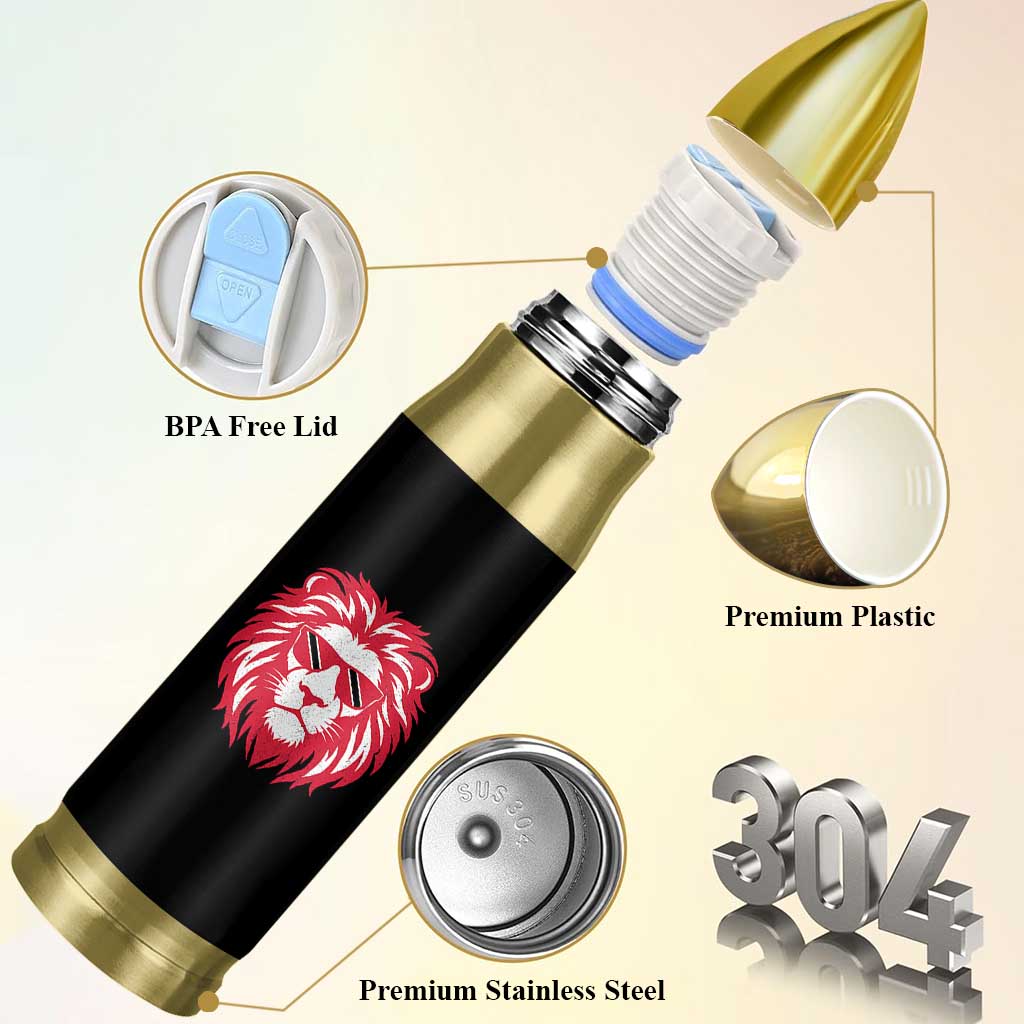 Trinidad and Tobago Lion Bullet Tumbler Vintage Caribbean Pride