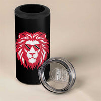 Trinidad and Tobago Lion 4 in 1 Can Cooler Tumbler Vintage Caribbean Pride