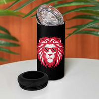Trinidad and Tobago Lion 4 in 1 Can Cooler Tumbler Vintage Caribbean Pride