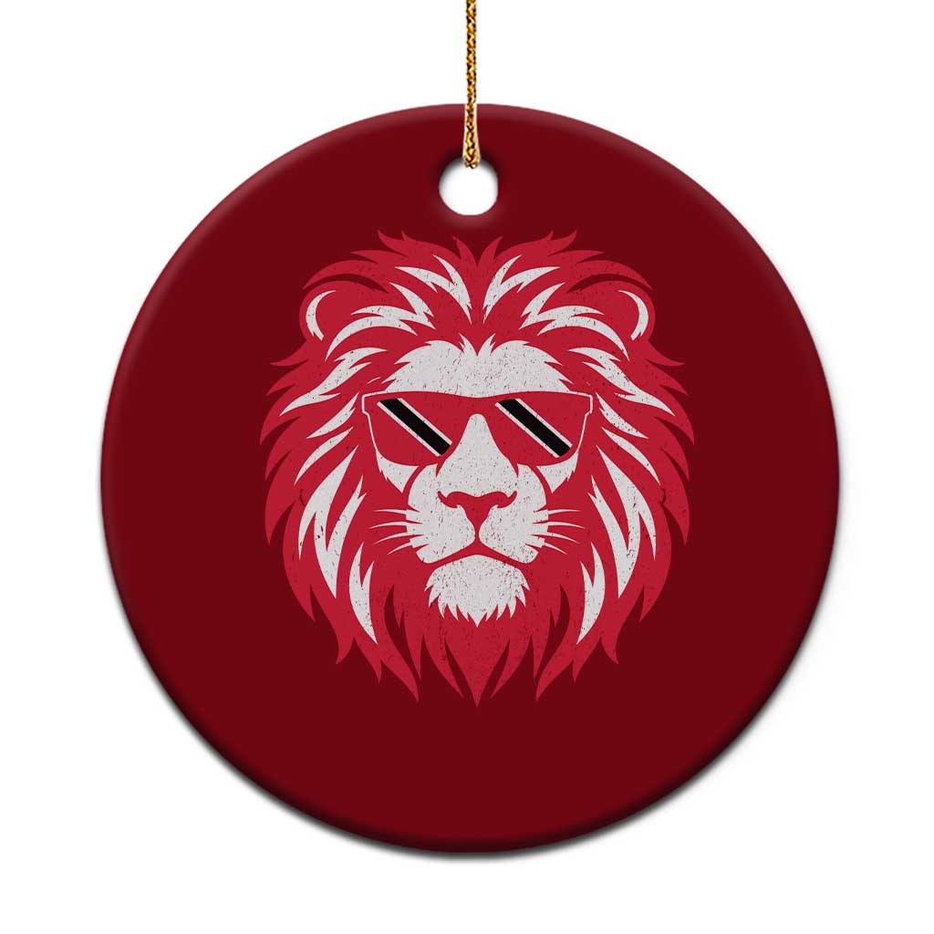 Trinidad and Tobago Lion Ceramic Ornament Vintage Caribbean Pride