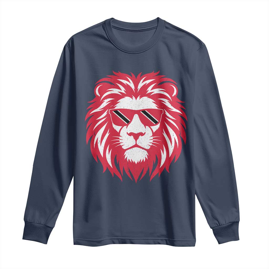 Trinidad and Tobago Lion Long Sleeve Shirt Vintage Caribbean Pride