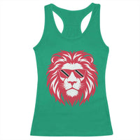 Trinidad and Tobago Lion Racerback Tank Top Vintage Caribbean Pride