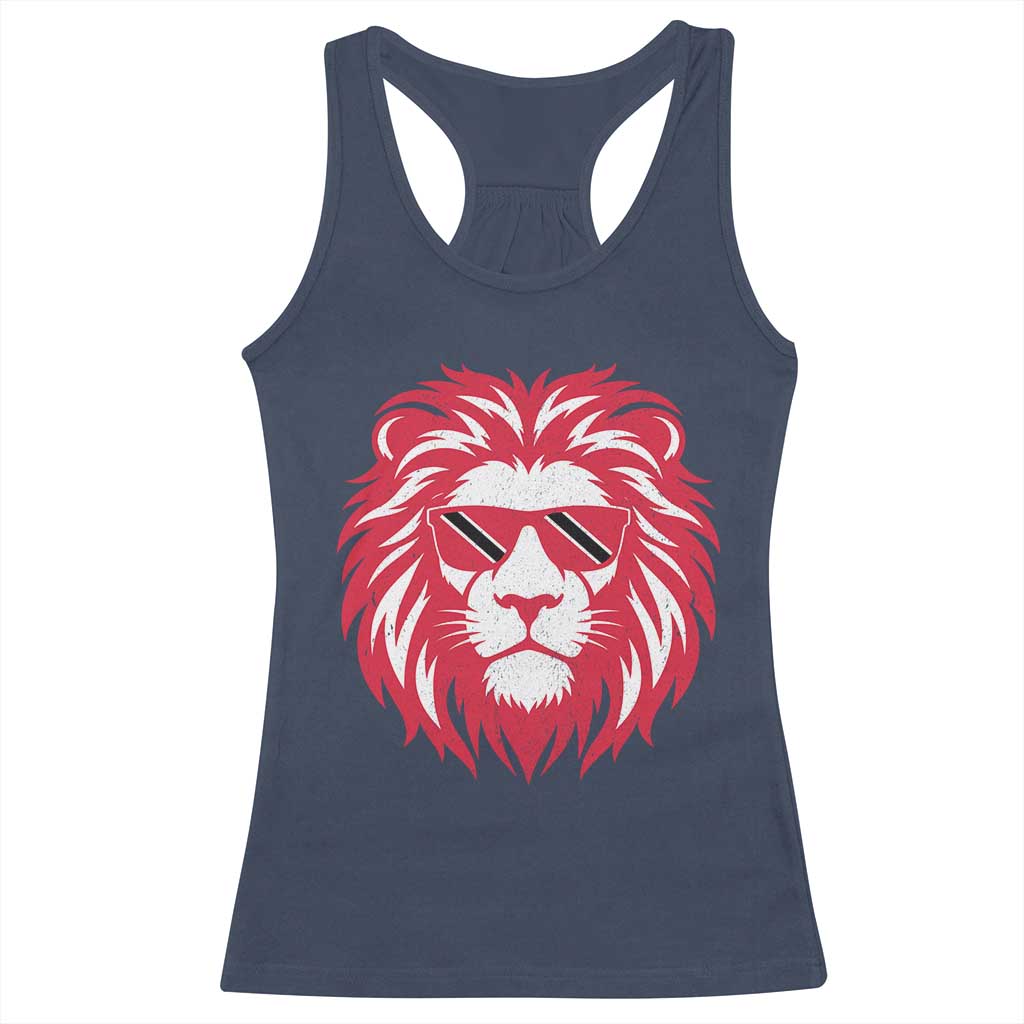 Trinidad and Tobago Lion Racerback Tank Top Vintage Caribbean Pride